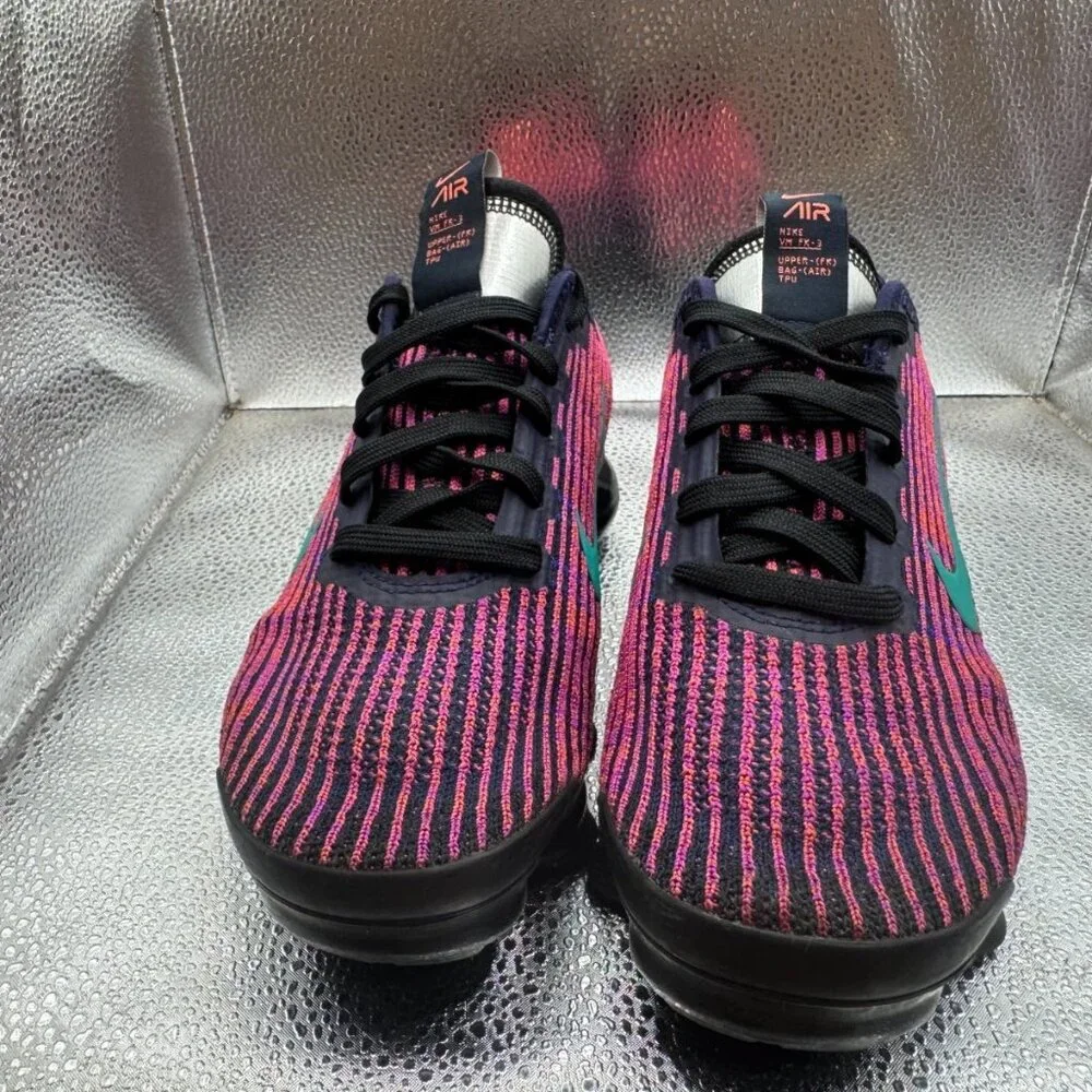 Size 5.5Y Nike‎ Air Vapormax Fly Knit 3 Kids Blackened Blue Running Shoes BQ5238